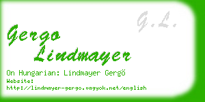 gergo lindmayer business card